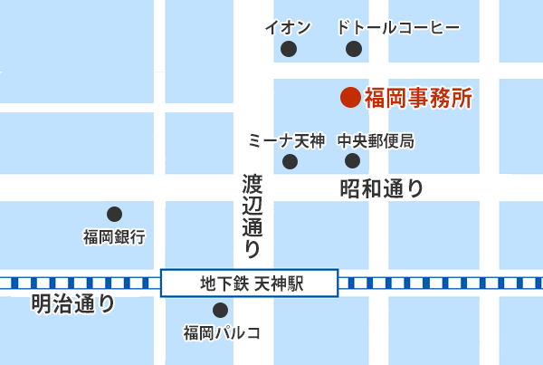 福岡オフィス地図